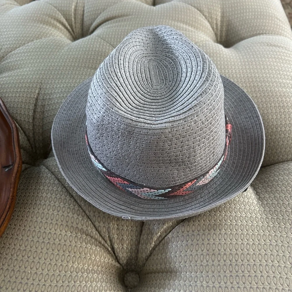 Eugenia Kim X Anthropology Fedora Hat with multi colored band